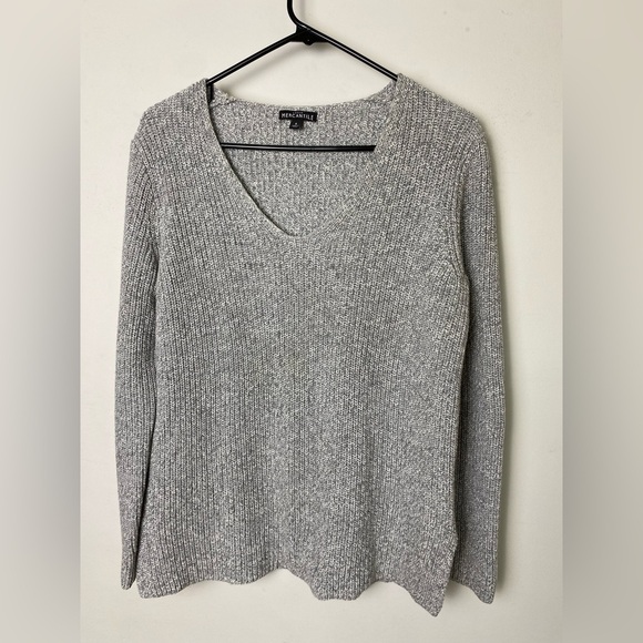 J Crew Textured cotton V-neck pullover sweater size Small - Picture 1 of 8
